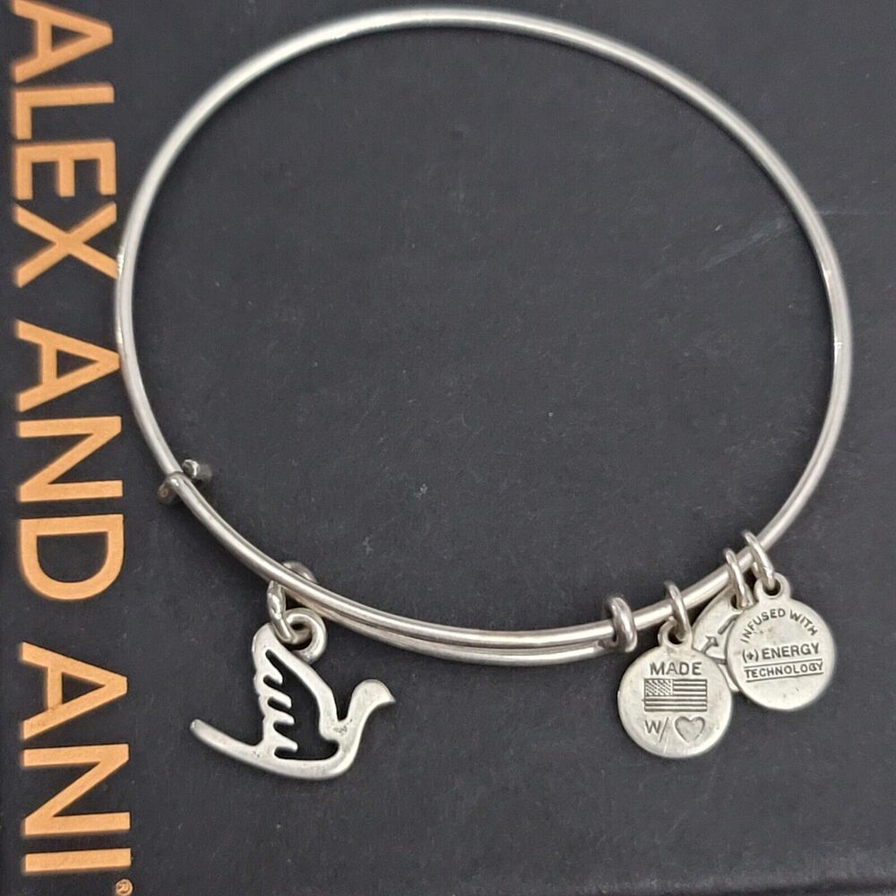 Alex And Ani Dove Charm Bracelet